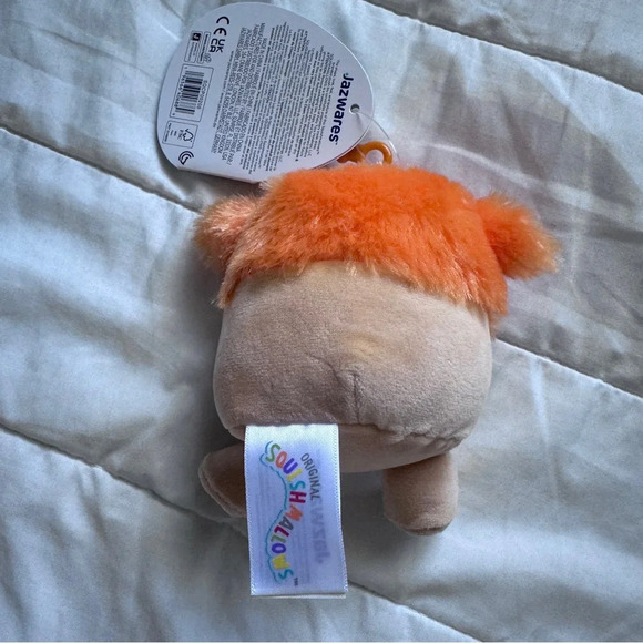 🆕🧡 Squishmallows Shasta the Orange Flower Bigfoot Clip 3.5” - Picture 4 of 7